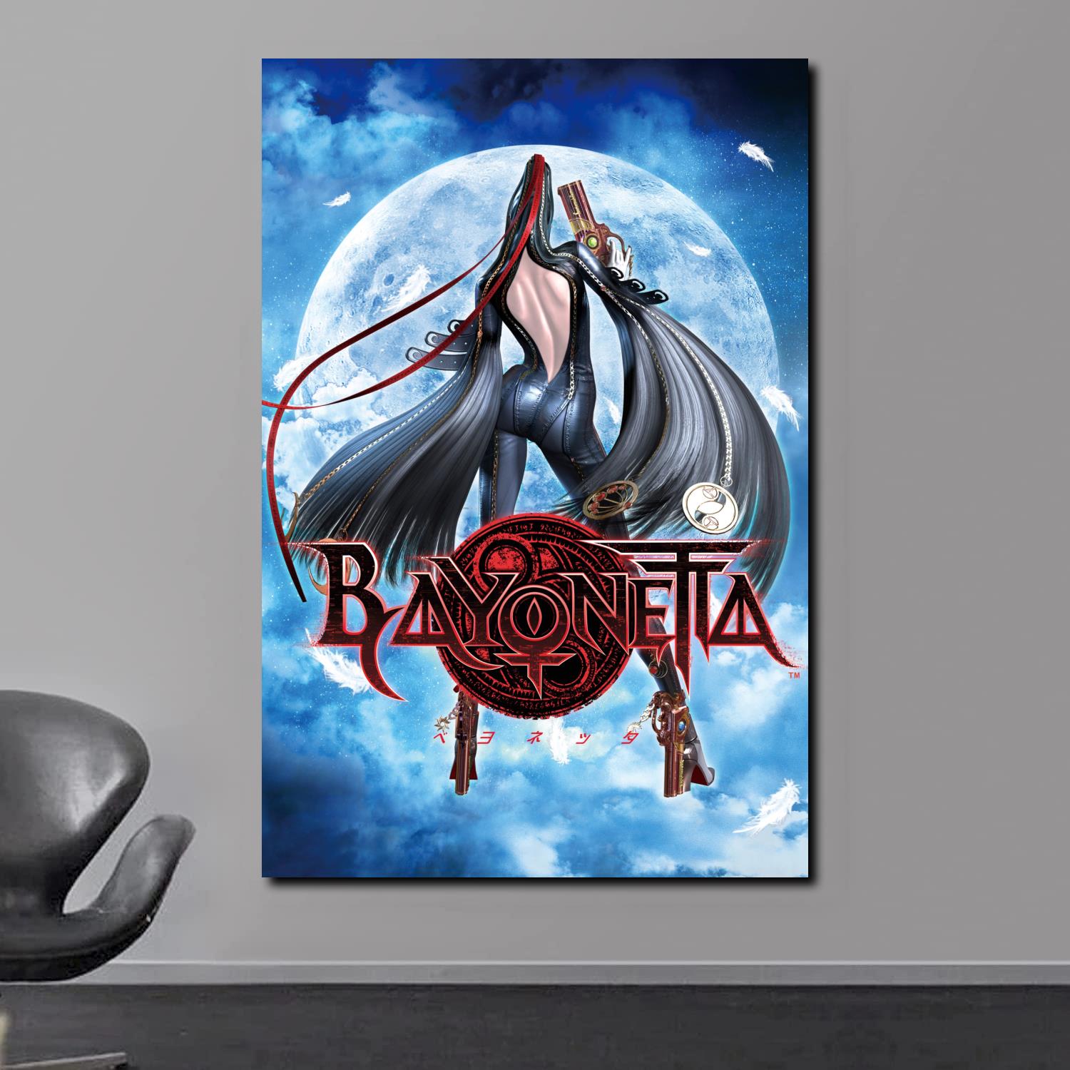 Bayonetta – affiche en toile HD, décor de chambre à coucher, paysage sportif, bureau, cadeau n° 4