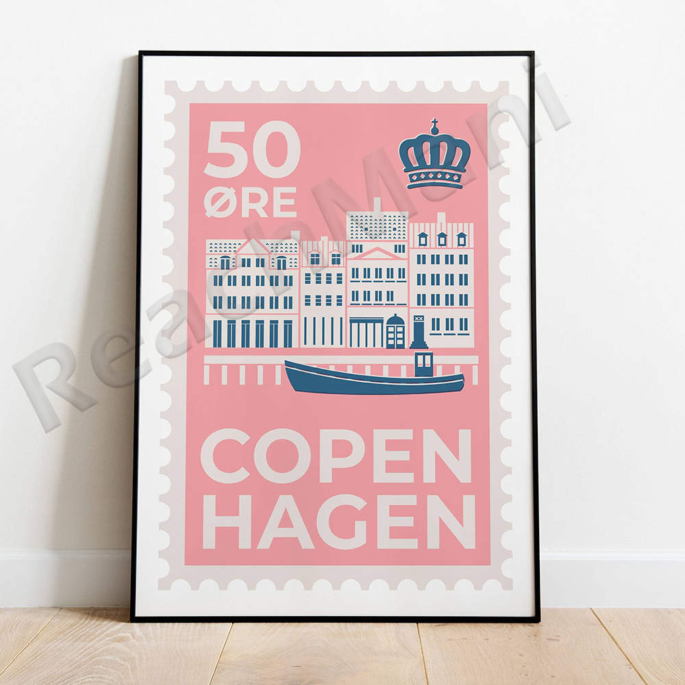 Horizon de la ville de Londres, New York, Amsterdam, Copenhague, Paris, Berlin, Rome, affiche de construction du foie de Liverpool, cadeau de voyage n° 3