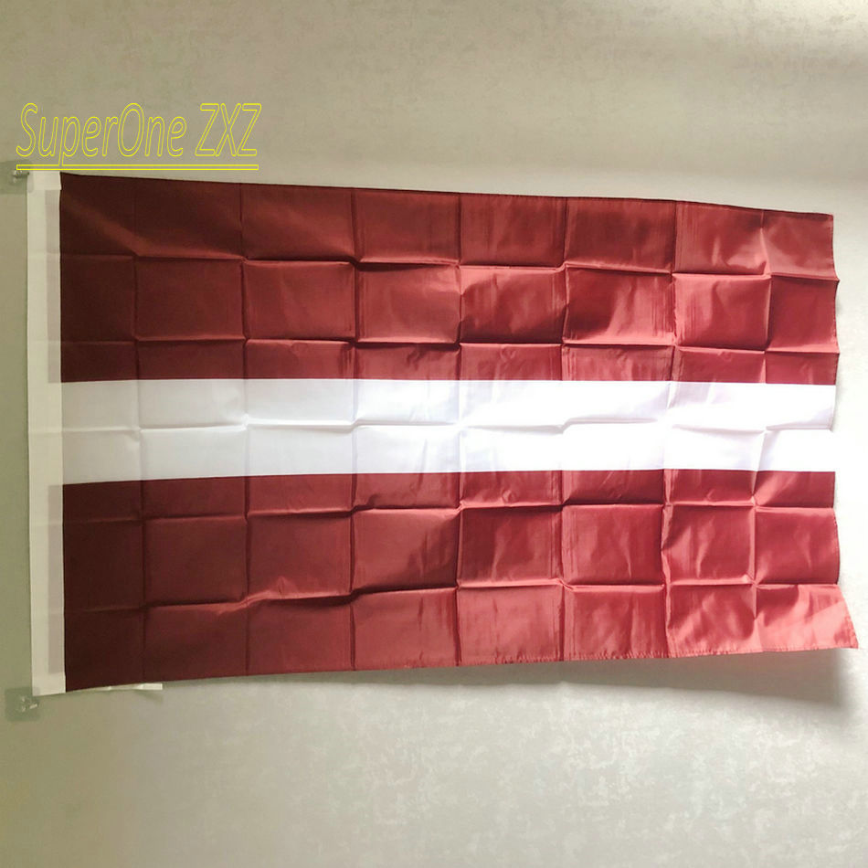 ZXZ – bannière drapeau de la lettonie 90x150cm, en Polyester, pour l'intérieur et l'extérieur, livraison gratuite n° 1