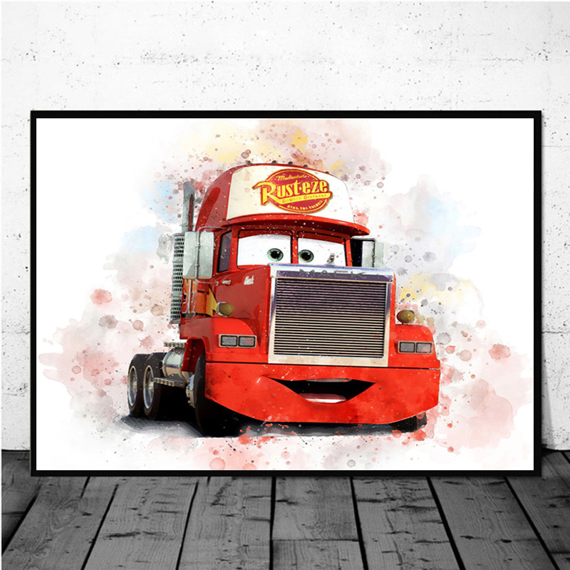 Disney Pixar Cars Canvas Painting, Cartoon Posters and Prhonneur, Wall Art Picture for Living Room, Kids Room Decor n° 2