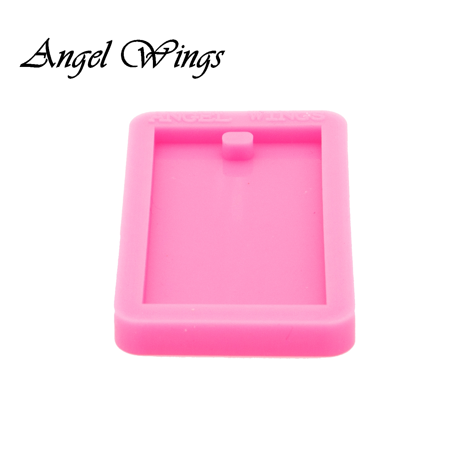 Porte-clés Rectangle moules en Silicone bricolage collier bijoux brillant résine époxy moule personnalisé vente en gros DY0575 n° 5