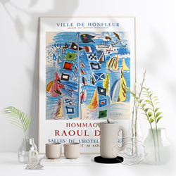 Affiche d'exposition du musée Raoul Dufy, peinture sur toile, décoration d'intérieur vintage française, cadeau small picture n° 1