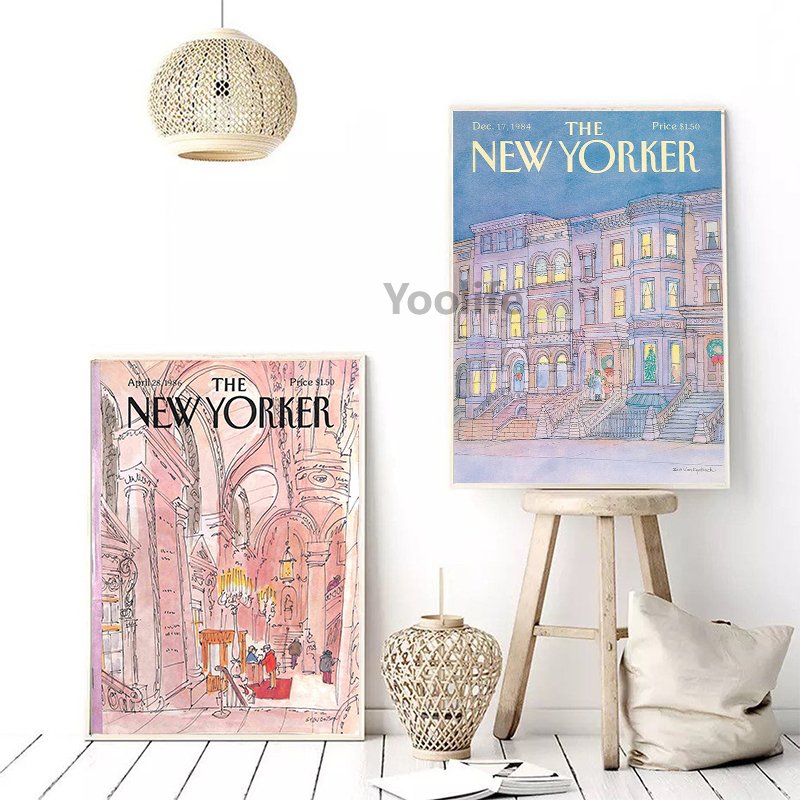 Affiches et imprimés de Magazine Vintage New york, galerie d'art mural, toile de peinture d'été imprimée rétro, photos murales, décor de maison n° 4