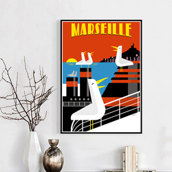 France Marseille Ahéritage Olive Travel Canvas, Customs Posters, Wall Manage, Home Decoration, Gift small picture n° 3