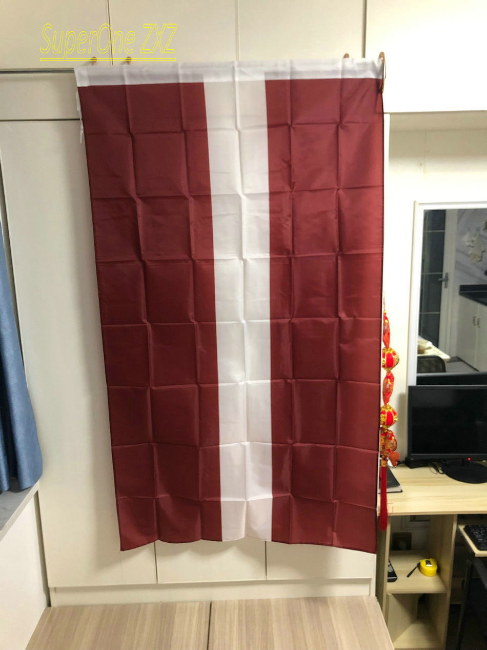 ZXZ – bannière drapeau de la lettonie 90x150cm, en Polyester, pour l'intérieur et l'extérieur, livraison gratuite n° 5