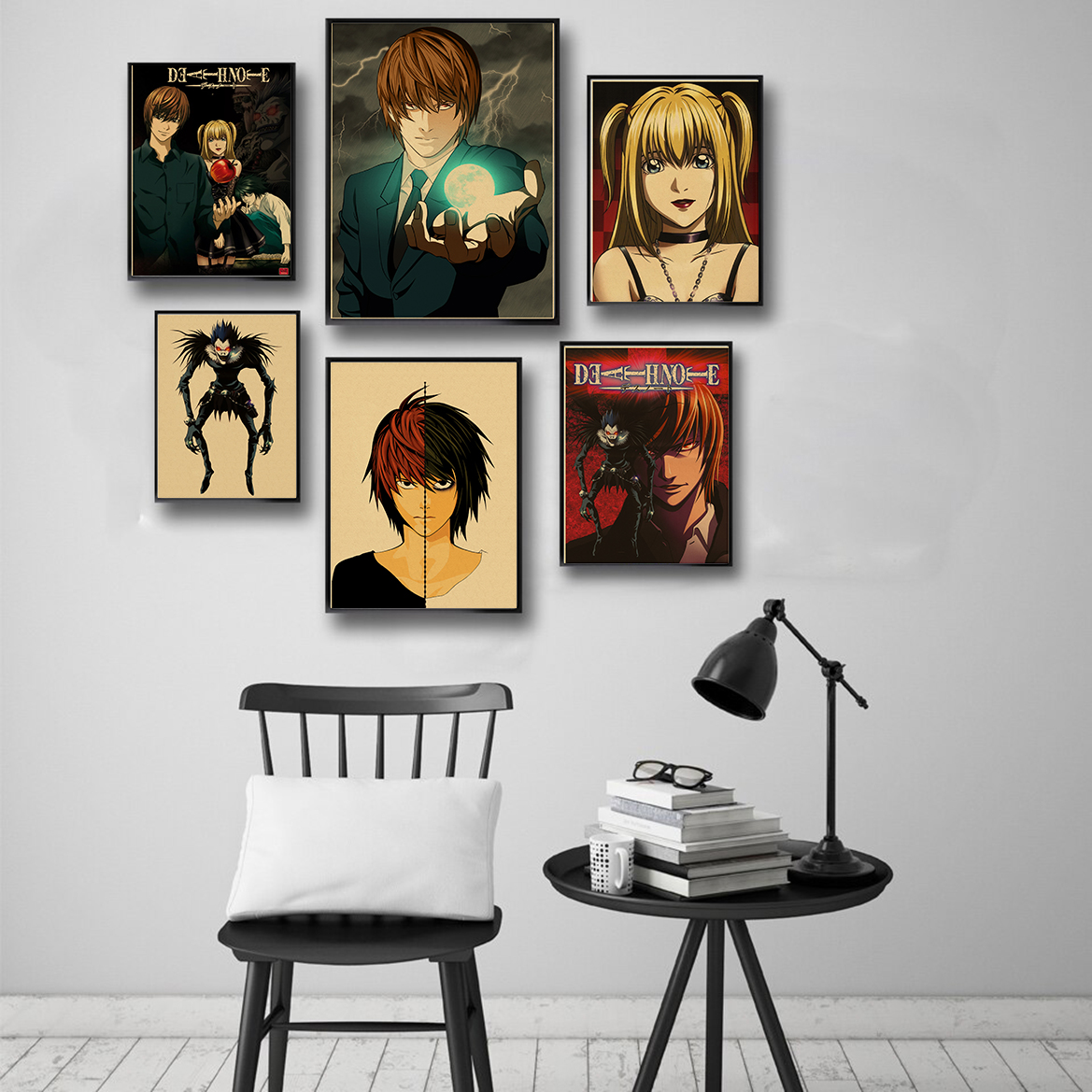 Anime Death Note Retro Kraft Paper Wall Painting, Another Note Poster, Vintage Room, Home Bar, Another Note, Art Esthétique, 73Decor n° 2