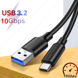 USB3.2 Gen2 10Gbps USB A vers USB C câble de transfert de données court USB C SSD câble QC 3.0 charge rapide de rechange pour OculusQuest2 câble VR small picture n° 1