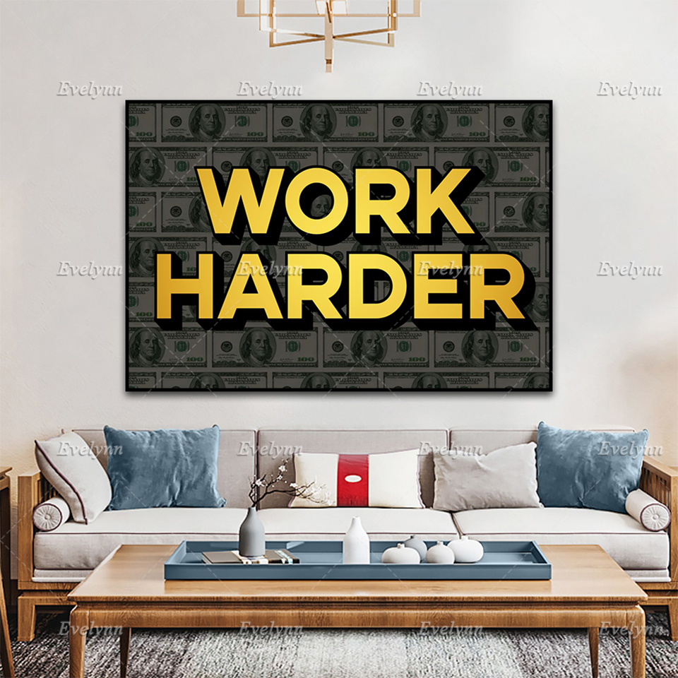 Affiche murale avec citations inspirantes pour décor de maison, images en toile imprimées modulaires pour salon et bureau n° 3