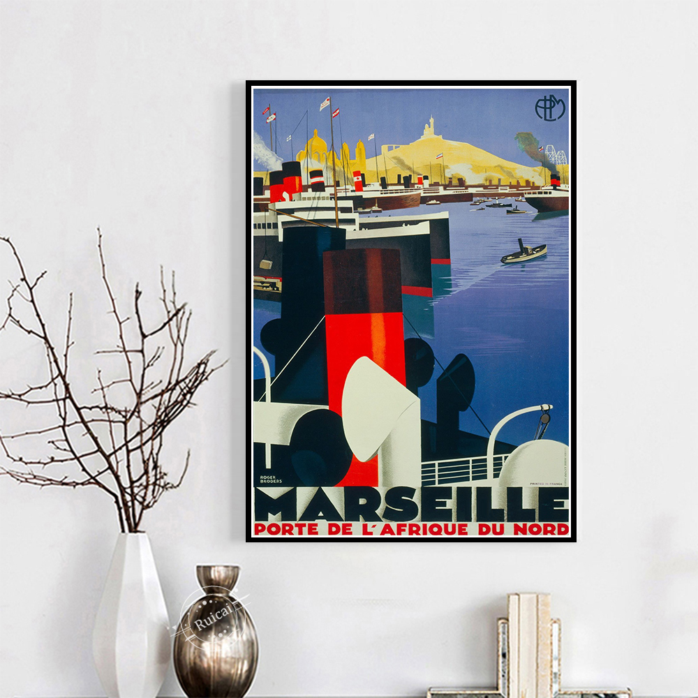 France Marseille Ahéritage Olive Travel Canvas, Customs Posters, Wall Manage, Home Decoration, Gift n° 6