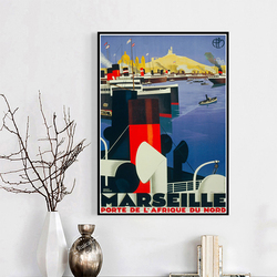 France Marseille Ahéritage Olive Travel Canvas, Customs Posters, Wall Manage, Home Decoration, Gift small picture n° 6