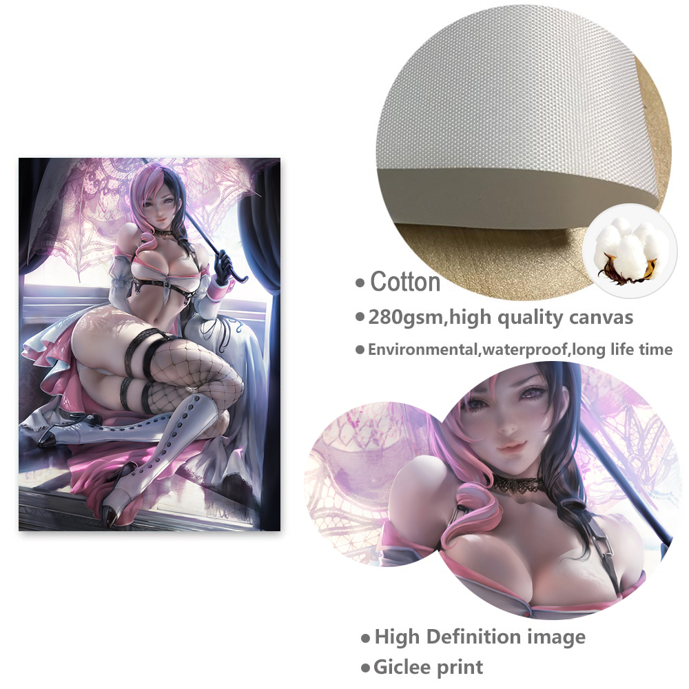 Impression personnalisée Anime Ninja Tsunade Nude Sexy Girl Art Poster, Art mural, Peinture sur toile, Chambre à coucher, Décoration d'intérieur, Image, 16x24, 24x36 pouces n° 5