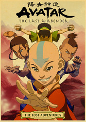 Affiche murale vintage en papier kraft avec Avatar, le dernier maître de l'air, Aang NingAnime, image d'art, impressions pour la maison, la chambre, le décor de bar small picture n° 3