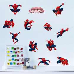 Autocollants Muraux Disney Spiderolk pour Chambre d'Enfant, Décoration de Maison, Marvel Hero, Dessin Animé, Affiches de Lancer, Art Mural, DIY small picture n° 3