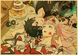 Affiches rétro Darling in the Franxx, autocollants muraux d'anime japonais, impressions sur papier kraft, image claire, décoration de la maison small picture n° 5