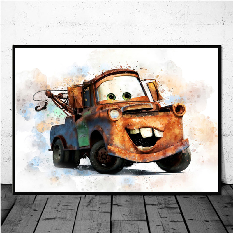 Disney Pixar Cars Canvas Painting, Cartoon Posters and Prhonneur, Wall Art Picture for Living Room, Kids Room Decor n° 5