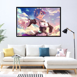 Affiches de toile de dessin animé, peinture de la vie dans un autre monde à partir de zéro, affiches murales d'art pour décor de salon small picture n° 1