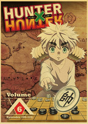 Affiche de Hunter x Hunter en papier kraft pour la décoration de la maison, art mural rétro, populaire et classique, anime japonais small picture n° 4