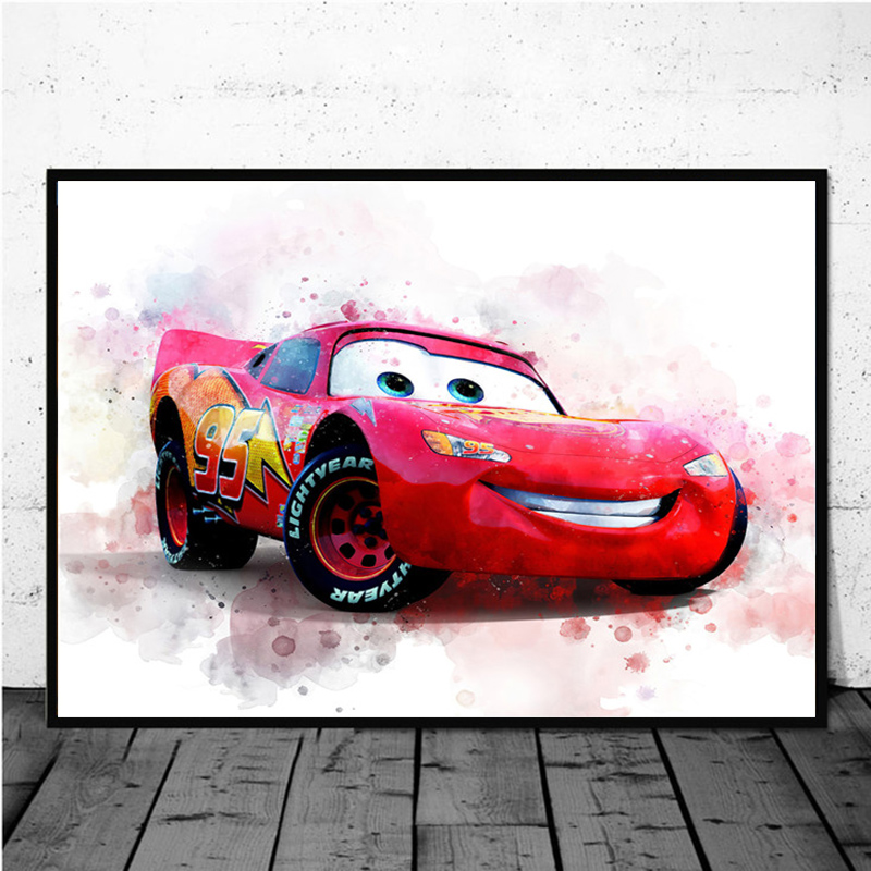 Disney Pixar Cars Canvas Painting, Cartoon Posters and Prhonneur, Wall Art Picture for Living Room, Kids Room Decor n° 4