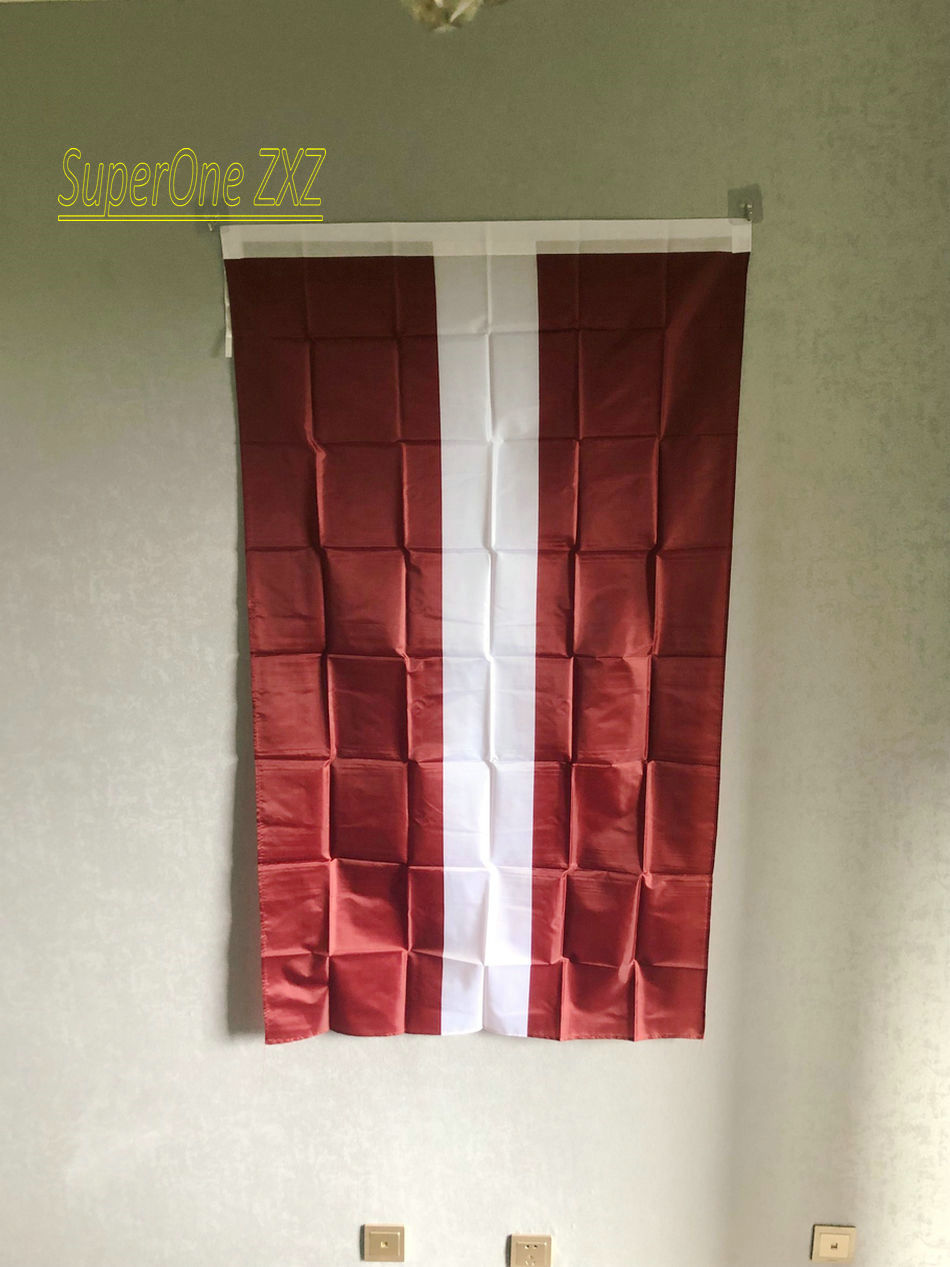 ZXZ – bannière drapeau de la lettonie 90x150cm, en Polyester, pour l'intérieur et l'extérieur, livraison gratuite n° 2