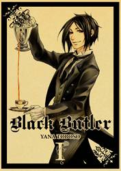 Black Butler Anime Retro Poster, autocollant, décoration murale, décoration d'intérieur small picture n° 5