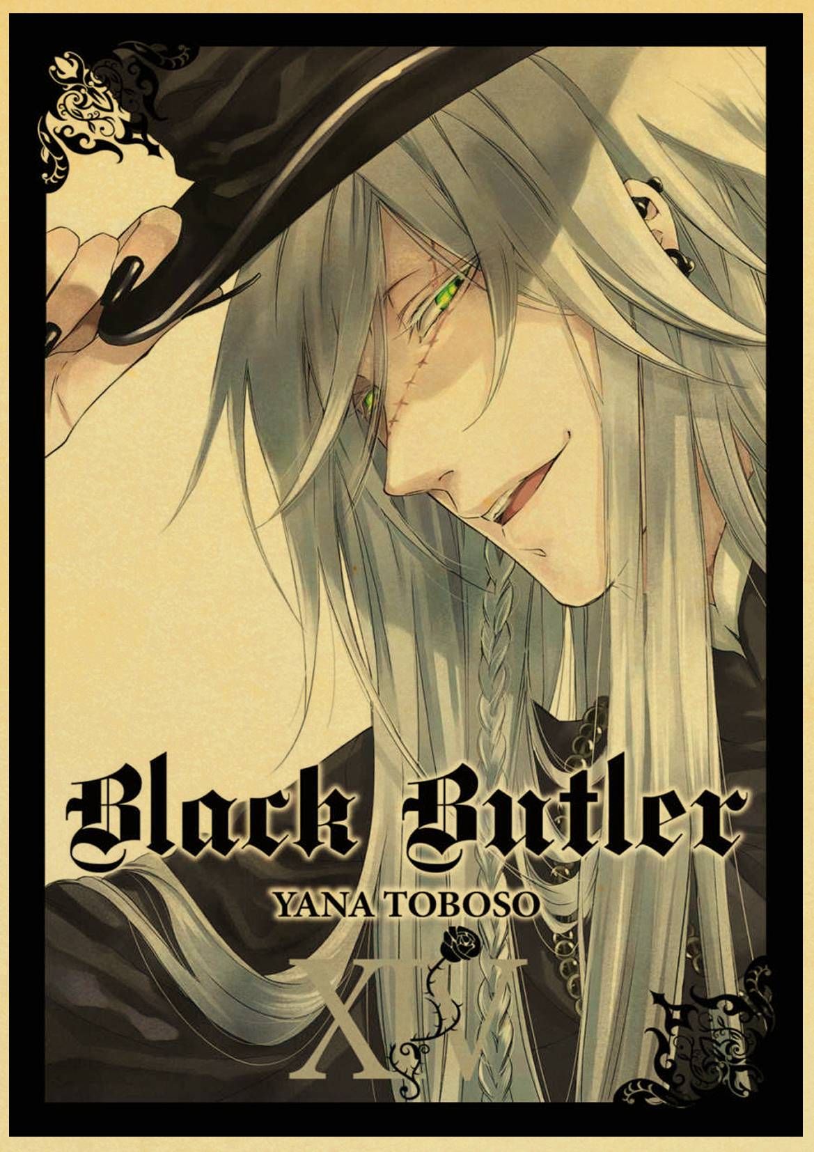 Black Butler Anime Retro Poster, autocollant, décoration murale, décoration d'intérieur n° 2