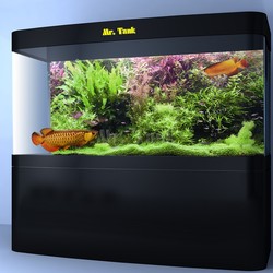 Affiche de fond d'aquarium de taille personnalisée, plantes aquatiques auto-adhésives, PVC, accessoires de décoration précieux de poisson, papier peint de paysage small picture n° 1