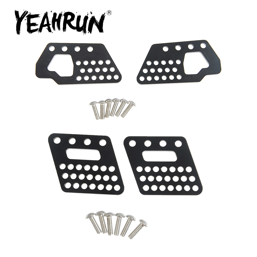 YEAHRUN-Supports d'amortisseurs avant et arrière en alliage d'aluminium, pièces de mise à niveau de voiture Axial Wraith 90018 1/10 RC Inoler, 2 pièces n° 1