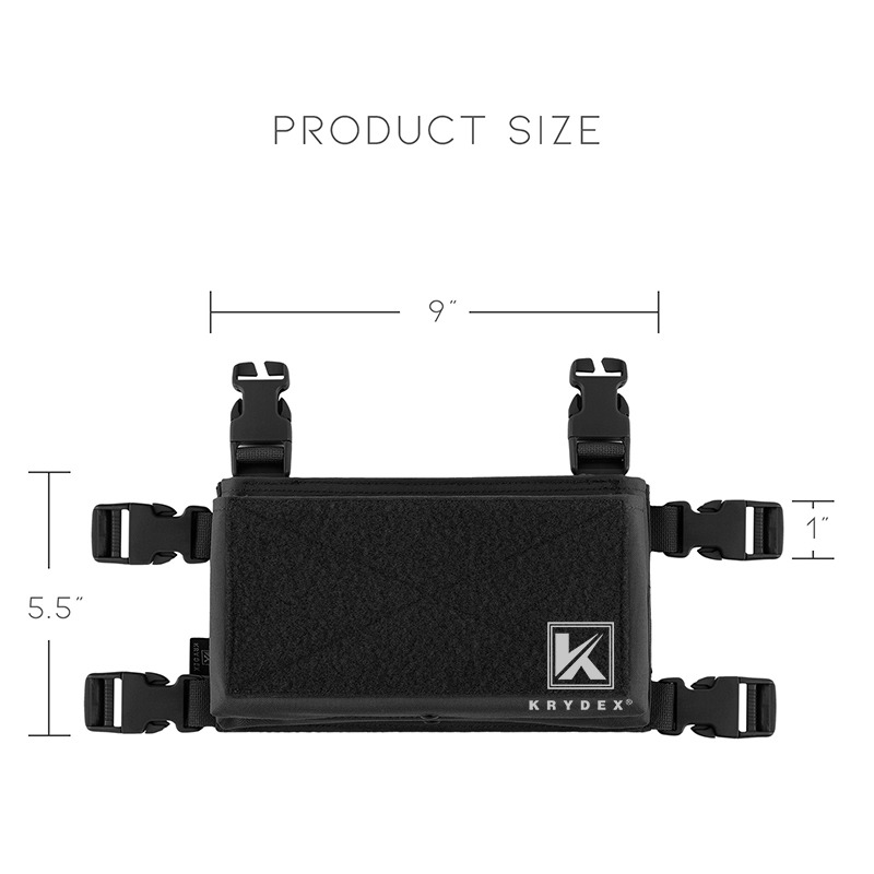 KRYDEX MK3 MK4 – panneau avant de Plate-forme de poitrine JPC LV119, porte-plaque, patte de Style Spiritus, châssis de combat tactique noir n° 6