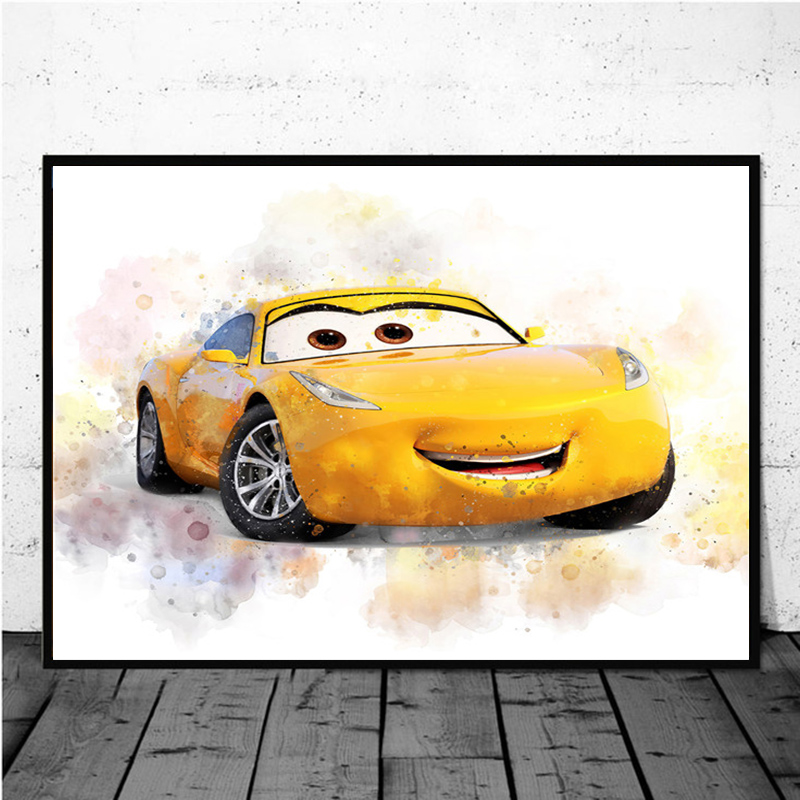 Disney Pixar Cars Canvas Painting, Cartoon Posters and Prhonneur, Wall Art Picture for Living Room, Kids Room Decor n° 3