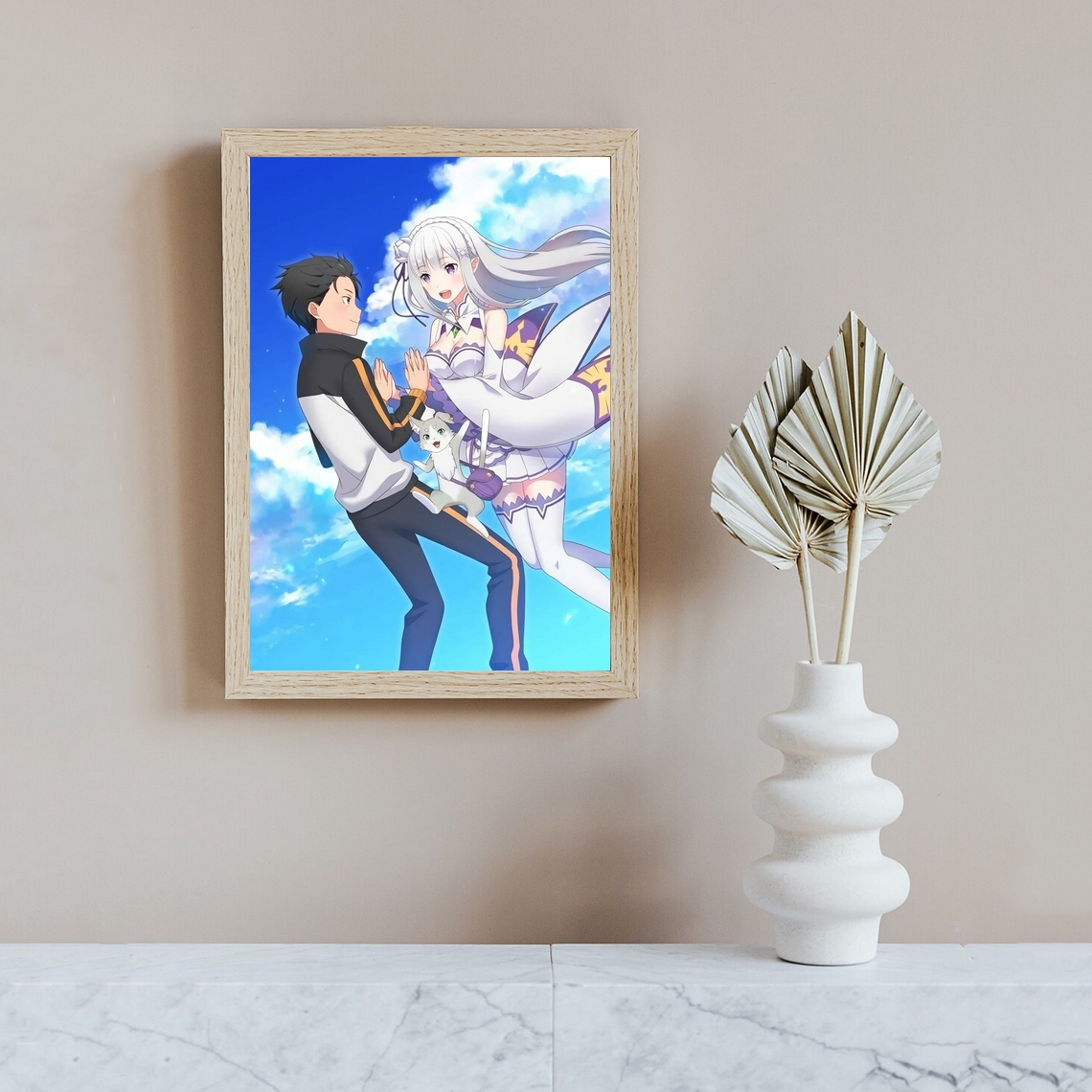 Affiche de dessin animé Re:Zero Life dans un autre monde à partir de zéro, toile imprimée, décoration de maison, peinture murale (sans cadre) n° 5