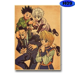 Affiche Vintage de Hunter X Hunter, en papier Kraft, décoration murale pour la maison, salon, Bar, café small picture n° 3