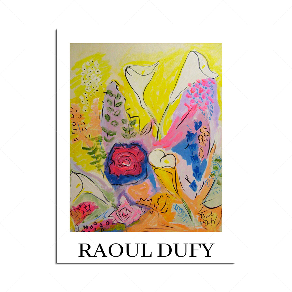 Raoul Dufy – affiche du musée d'exposition, impression d'art français vintage, cadeau De décoration murale pour la maison, Ville De Nice, hommage à Raoul Dufy 1954 n° 4