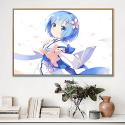 Affiches de toile de dessin animé, peinture de la vie dans un autre monde à partir de zéro, affiches murales d'art pour décor de salon small picture n° 3