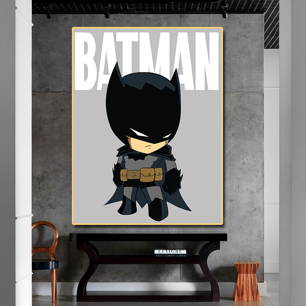 Marvel Super ForeOne Piece Decor Wall Canvas, Batman Cartoon Poster, Picture Prhonneur, Kidroom, Home Decoration, Gift n° 2