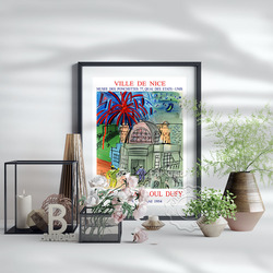 Raoul Dufy – affiche De musée d'exposition, impression d'art français Vintage, cadeau De décoration murale pour la maison, Ville De Nice - Hommage A Raoul Dufy 1954 small picture n° 5