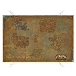 Affiche de jeu de carte du monde World of Warcraft, papier kraft, peinture, art mural, décor à la maison, affiches WOW, papier peint de carte du monde, décor de salon small picture n° 6