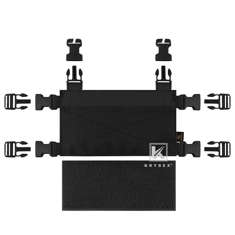 KRYDEX MK3 MK4 – panneau avant de Plate-forme de poitrine JPC LV119, porte-plaque, patte de Style Spiritus, châssis de combat tactique noir n° 2