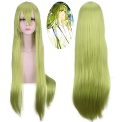 Destiny Grand Order – perruque de Cosplay verte lisse, 100cm de Long, pour Costume de fête small picture n° 1