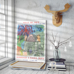 Raoul Dufy – affiche De musée d'exposition, impression d'art français Vintage, cadeau De décoration murale pour la maison, Ville De Nice - Hommage A Raoul Dufy 1954 small picture n° 2