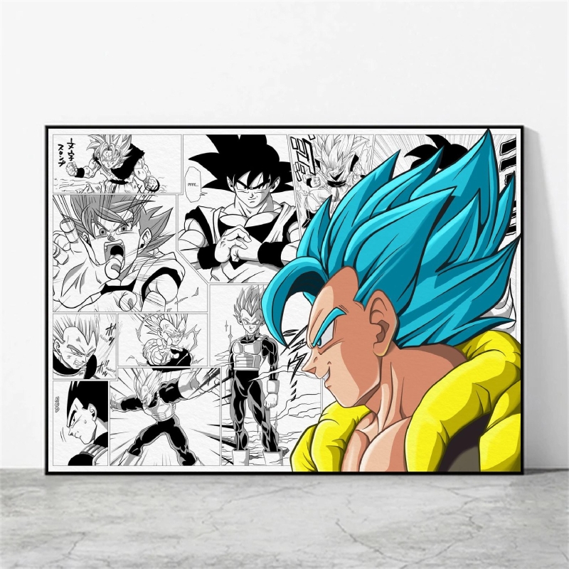 Affiches Anime Dragon Ball Vegeta, peinture de chambre à coucher, cadeaux pour enfants, impressions modulaires, décor de chambre d'enfant n° 3