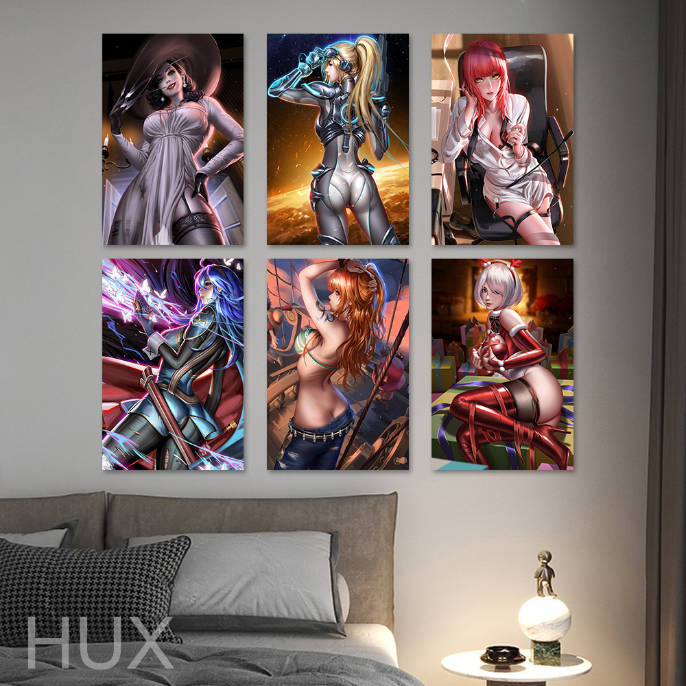 Affiche d'art mural pour fille, Manga japonais, Cool, Sexy, HD, décoration de chambre à coucher n° 4