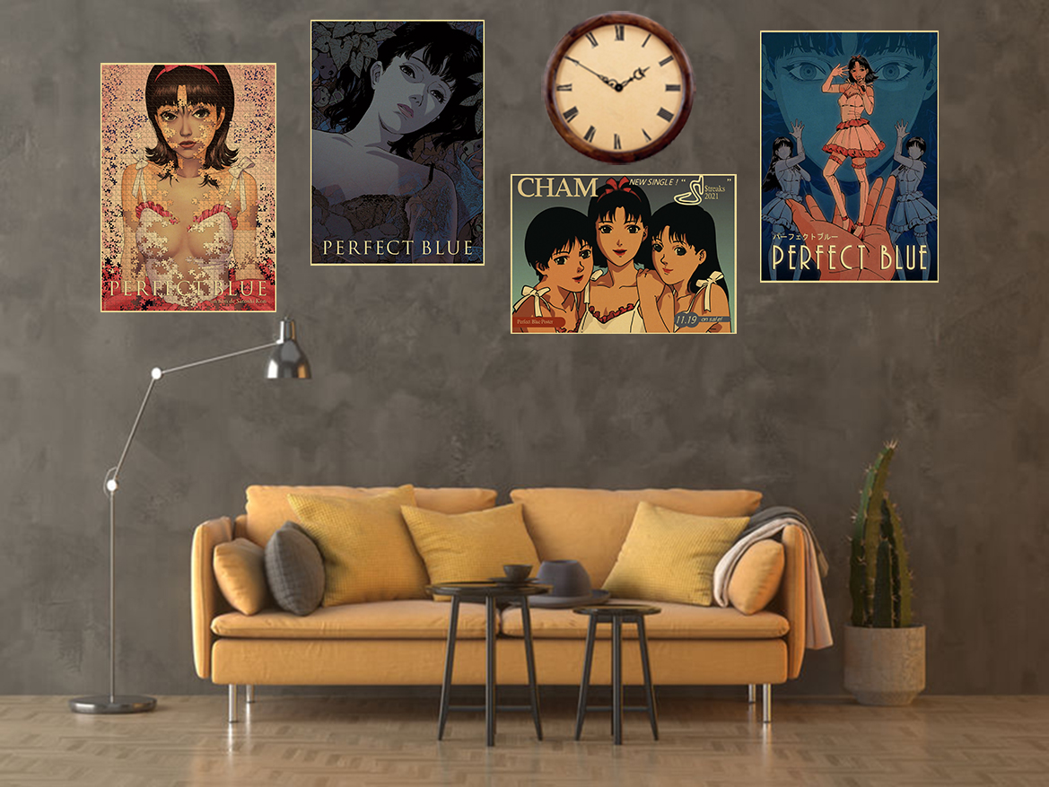 Japon Anime Perfect Blue Retro Kraft Paper Posters, DIY Room, Home Bar, Cafe House Decor, Gift, Aesthetic Art Wall Customs, 73 n° 2