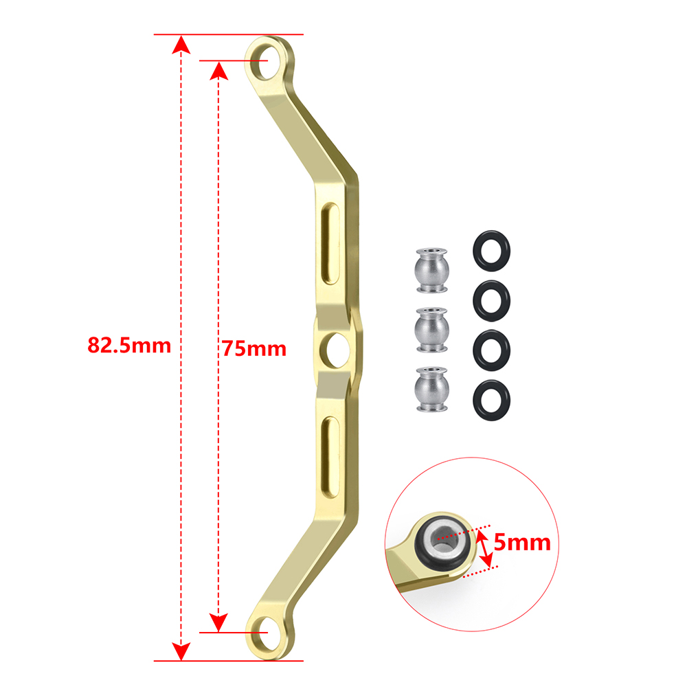 AXSPEED-Lien de direction en métal pour 1/18 RC Inoler Car TRX4M Bronco Defender, pièces de mise à niveau n° 6