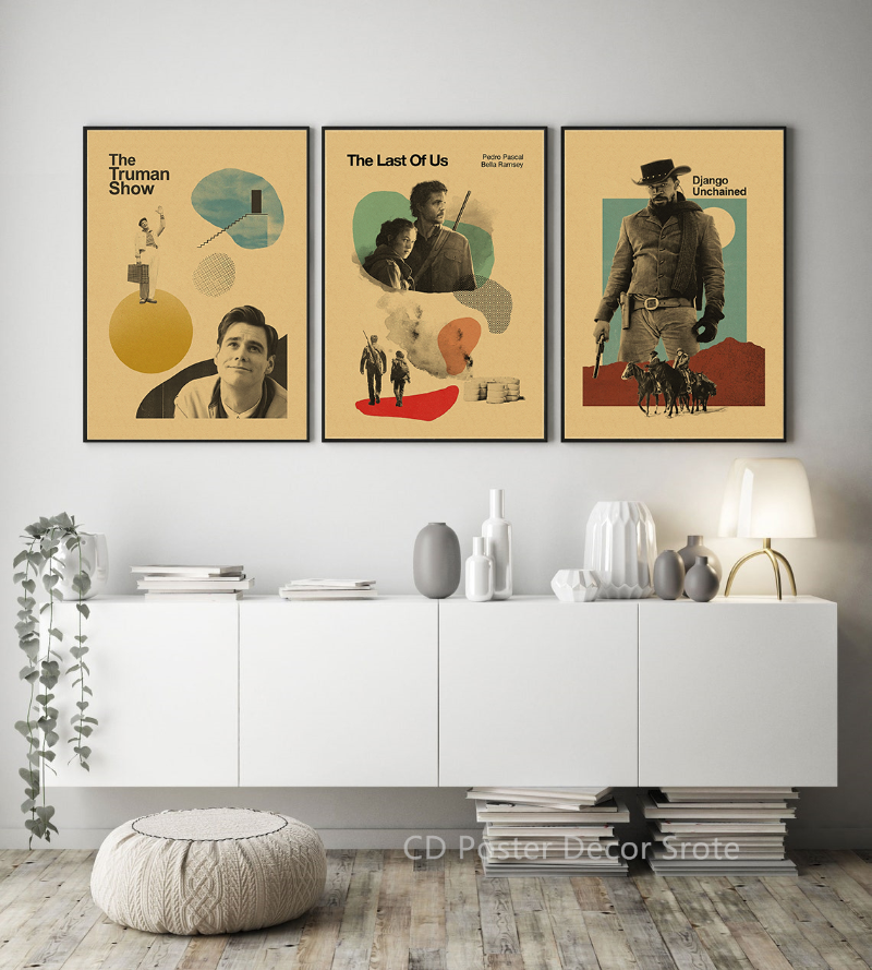 Affiche de film classique The Truman Show, Breaking Bad, Inglourious Basterds Prhonneur, Vintage Room, Home Bar, Art Wall Painting, 73 Decor n° 3