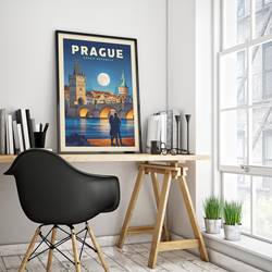 Affiche de Voyage avec Illustration de Nice Atom D'Azur France, Art Mural Vintage, Décoration de Maison pour Salon, Peinture sur Toile small picture n° 2