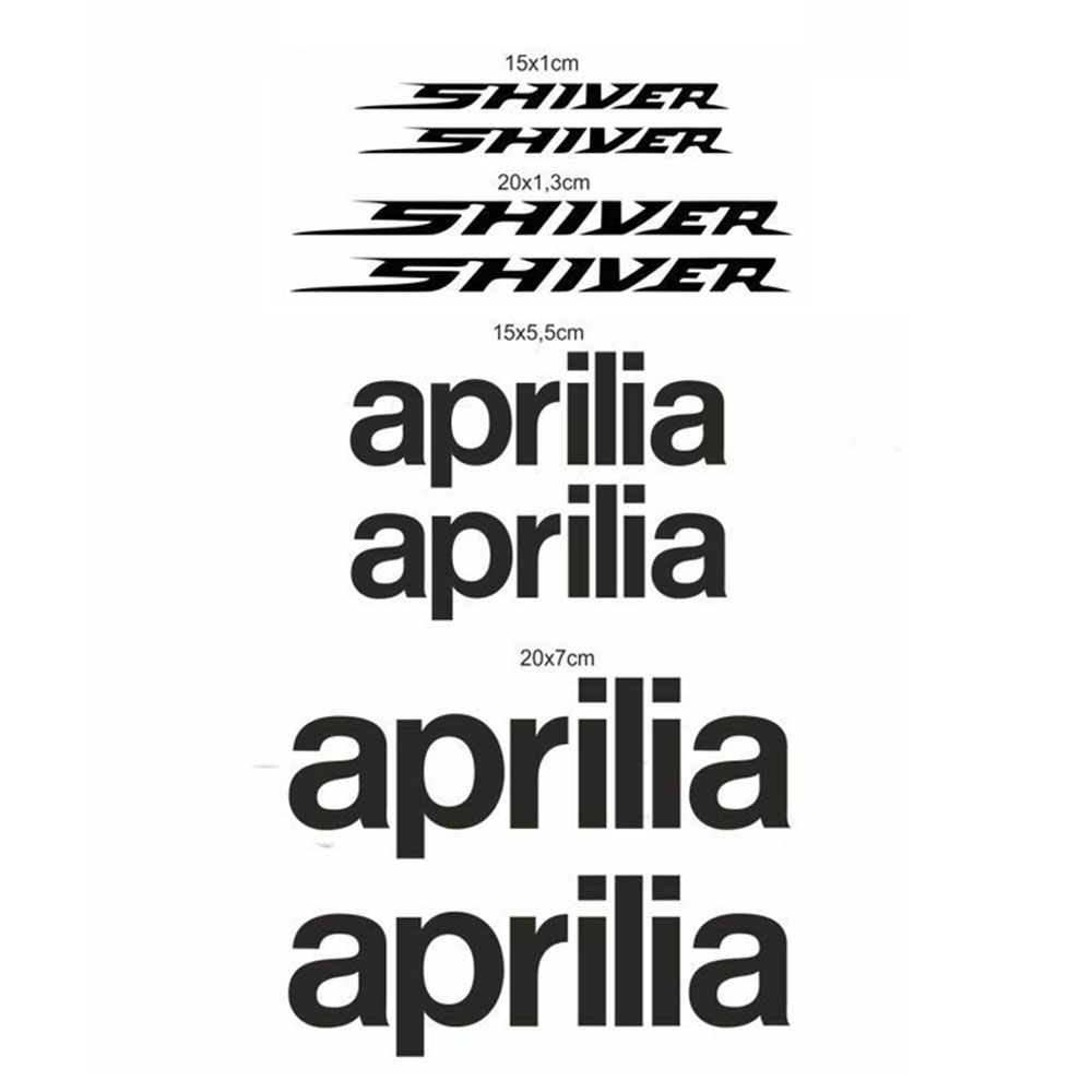 Ensemble d'autocollants de course de moto, autocollants de remplacement pour Aprilia Shiver 750 n° 3