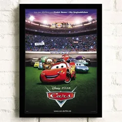 Peinture sur Toile Personnalisée de Course Pixar de Disney, Affiches et Imprimés d'Histoire de Voiture, Art Mural, Décoration de Salon et Chambre d'Enfant small picture n° 4