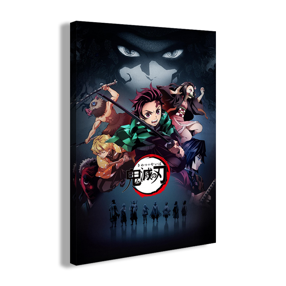 Demon Slayer Anime Canvas Art Print Poster, Modern Home Decorative, Customs, Living Room Art, Mural for Wall Decor, Aesthetics Gift n° 4