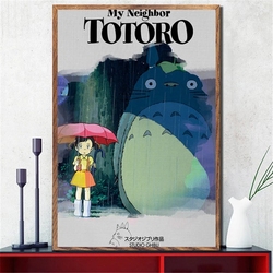 Affiches et impressions Anime Totoro Studio Ghibmovies, Art mural, décor de chambre Kawaii, peinture sur toile, image pour salon, décoration de la maison small picture n° 4