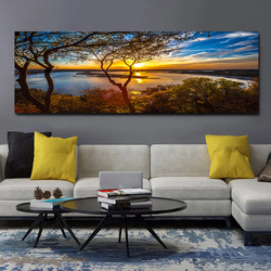 SELFLESSLY-Grand tableau d'art mural de paysage naturel, peinture sur toile de mer pour salon, décoration de maison de grande taille small picture n° 4